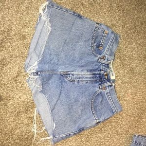 High waist GAP blue jean cut offs